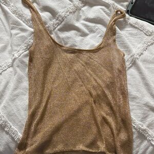 Zara Gold Shimmer Camisole